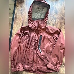 REI Kids Hooded Jacket Size S (6/7) Burgundy Lightweight